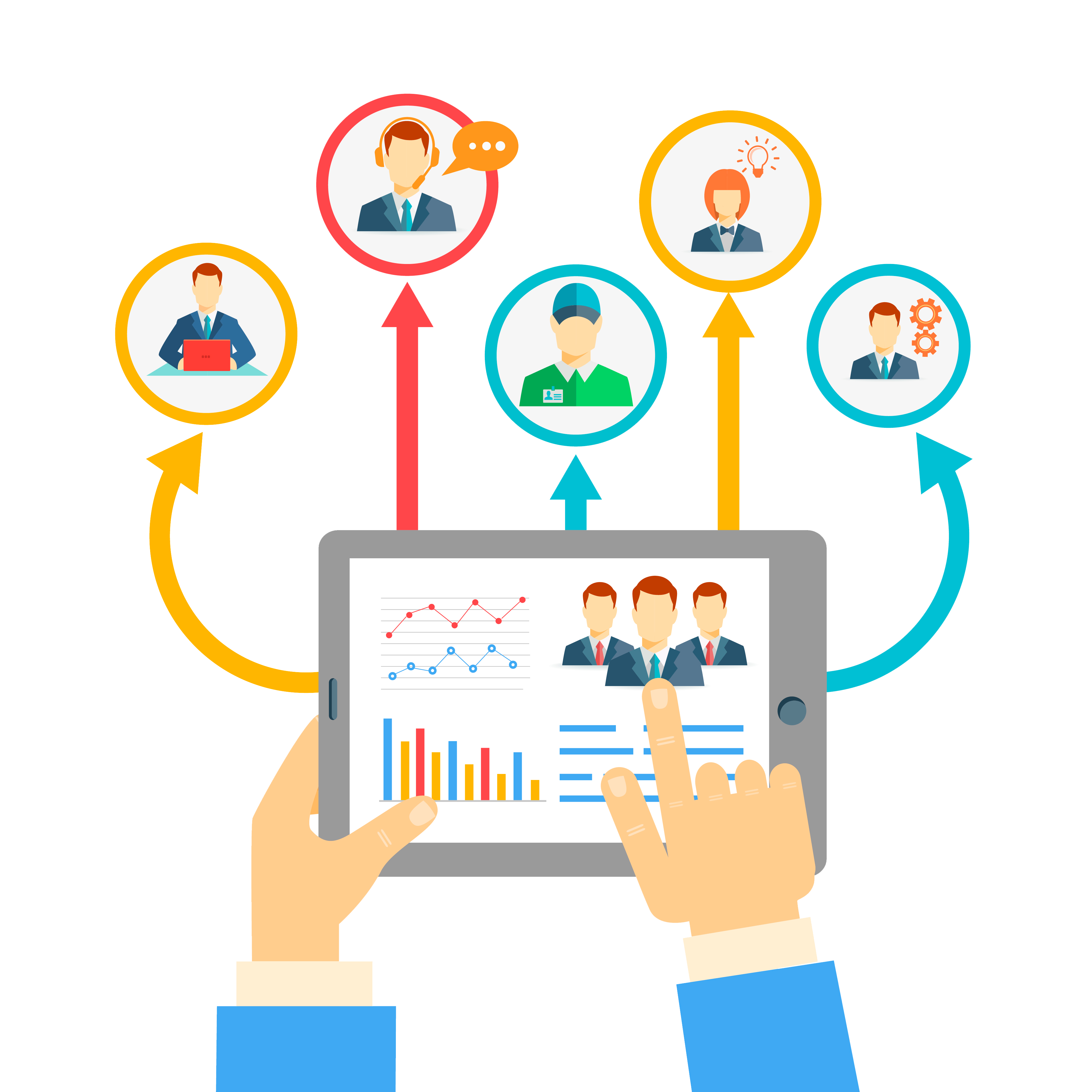 Equipe em atividade rural